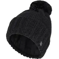 Klimatex EWA Zateplená čepice s bambulí, černá, velikost