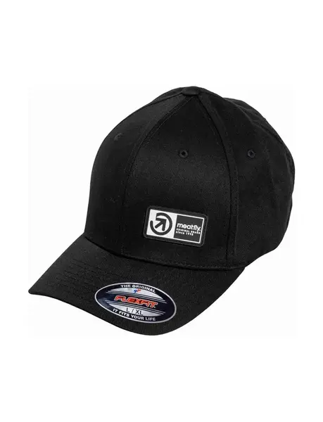 Meatfly kšiltovka Raptor Flexfit Brand Black | Černá | Velikost S/M