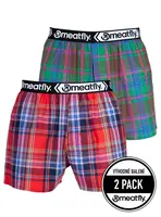 Meatfly pánské boxerky Gigi Pink / Green | Růžová | Velikost S