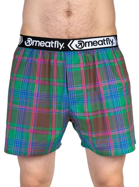 Meatfly pánské boxerky Gigi Double Pack Pink / Green | Růžová | Velikost S