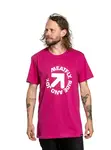 Meatfly pánské tričko Arrow Magenta | Růžová | Velikost XL | 100% bavlna