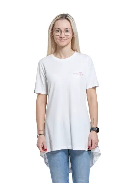 Meatfly dámské tričko Tessa Blossom White | Bílá | Velikost XS | 100% bavlna