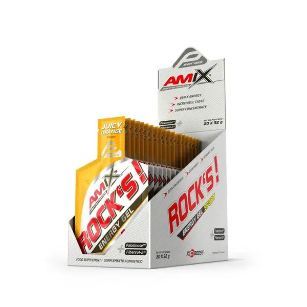 AMIX Rock's Energy Gel, Orange, 20x32g