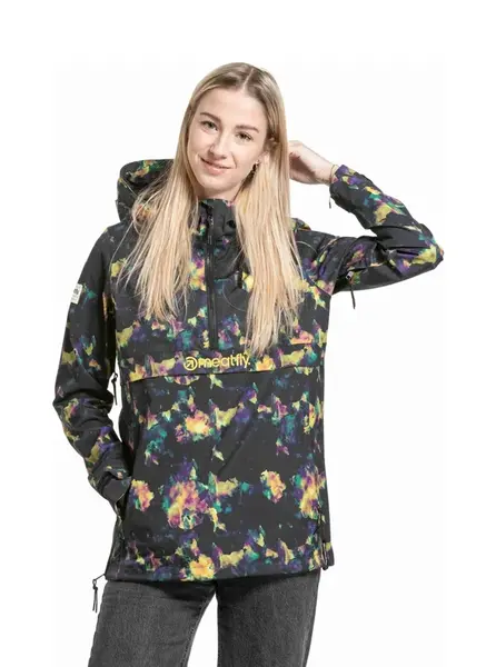 Meatfly dámská street bunda Kalle Dark Aquarel | Černá | Velikost XL
