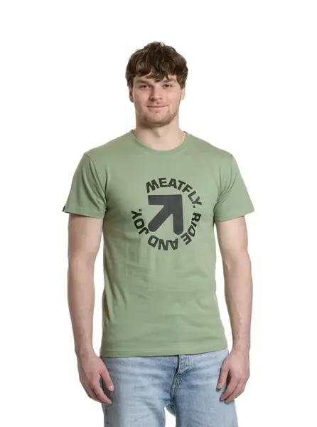 Meatfly pánské tričko Arrow Basil | Zelená | Velikost S | 100% bavlna