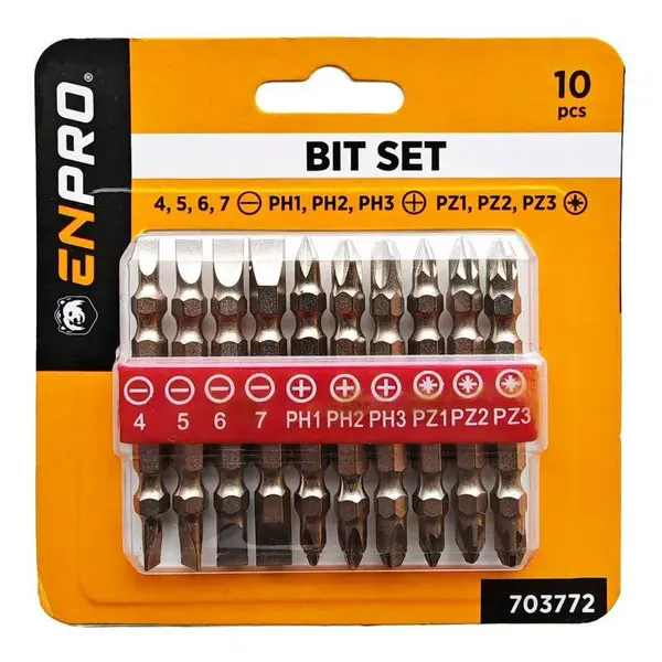 Bity oboustranné, SET, 10 ks, CrV, ENPRO