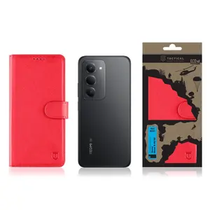 Flipové pouzdro Tactical Field Notes pro Xiaomi Redmi 15 4G/5G, červená