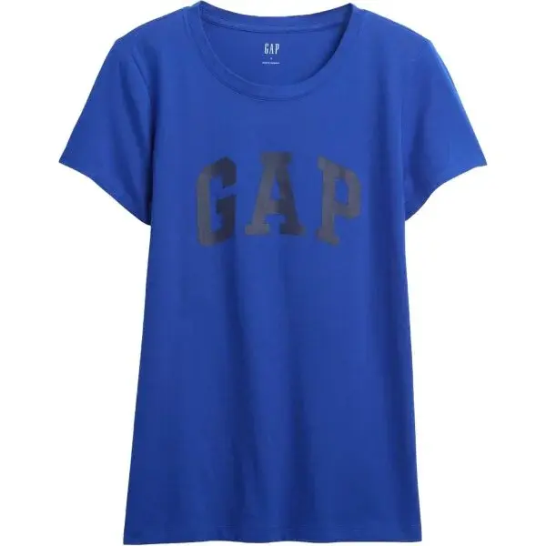 GAP V-FRNCH SS LOGO CLSSC TEE FA25 Dámské tričko, modrá, velikost