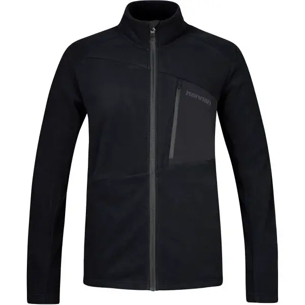 Hannah ARTURO Pánska flísová mikina, čierna, veľkosť