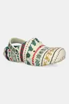 Pantofle Crocs Classic Lined Fair Isle Clog béžová barva, 212050