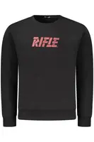 Čierna mikina RIFLE bez zipsu