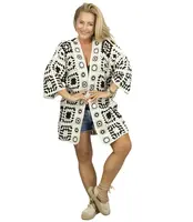 Pri Boho crochet and openwork cardigan bedspread granny square BOHEMA