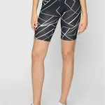 AOP Women's Cycle Shorts 2-Pack geometric black+black