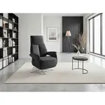 Sit & More RELAXAČNÍ KŘESLO, kůže, černá
