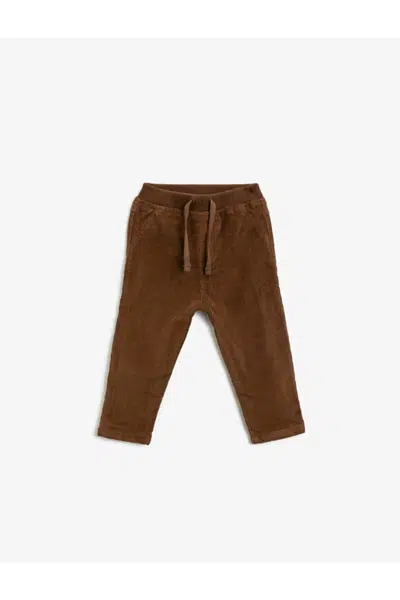 Koton Baby Boy Camel Hair Sweatpants