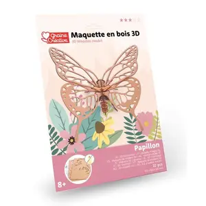 GRAINE CREATIVE 3D Puzzle Motýl 22ks