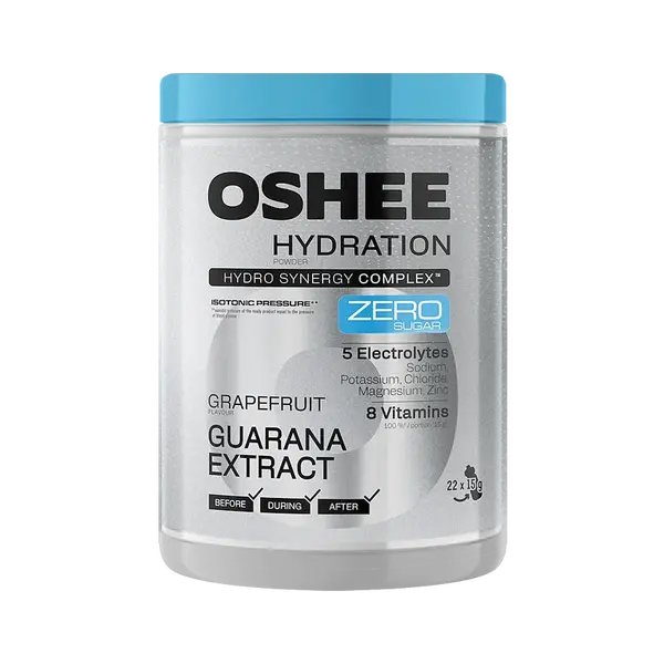 OSHEE Hydration zero powder grapefruit+guarana 330 g
