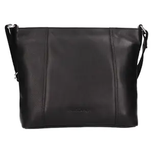 Dámska kožená crossbody kabelka SendiDesign Kristy - čierna