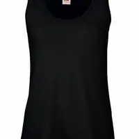 Czarna koszulka damska Valueweight Vest Fruit of the Loom