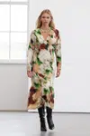 Trendyol Limited Edition Multicolored A-Line Floral Midi Woven Dress