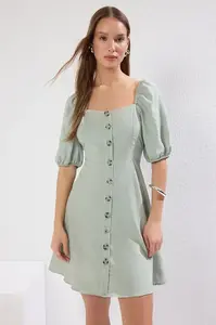 Dámské šaty Trendyol TWOSS20EL2314/Camel