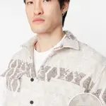 Trendyol Ecru Unisex Regular Fit Double Pocket Flap Ethnic Winter Lumberjack Jacket Shirt