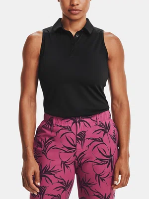 Under Armour Tílko UA Zinger Sleeveless Polo-BLK - Dámské