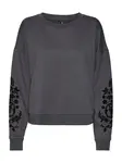 Vero Moda Petite Mikina  antracitová / čierna