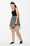 Skirt with asymmetrical bottom Katrus camo