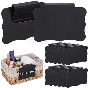 Erasable PVC Food Label Display Chalkboard Clip