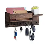 Wood & Alloy & Iron & Plasticc Wall-mounted Keychian Holder