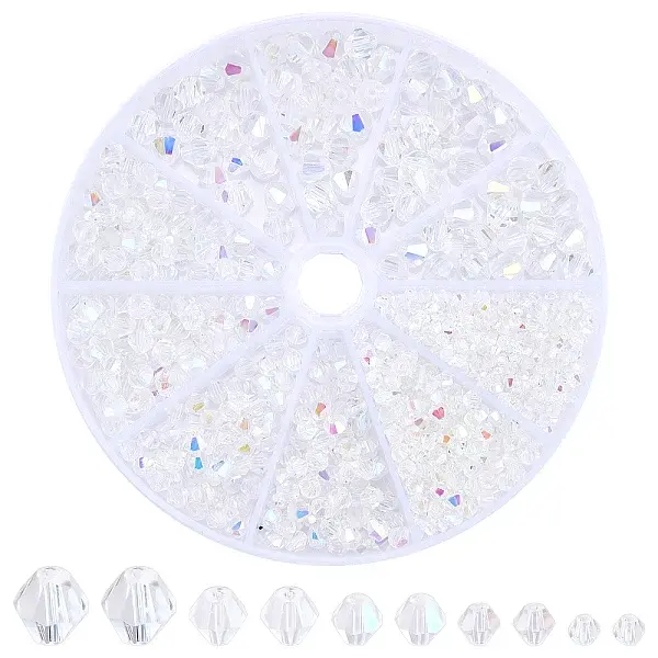 10 Strands 5 Style Electroplate Glass Beads Strands