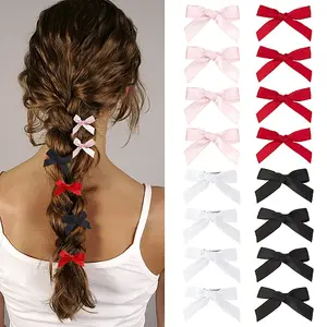 Bowknot Polyester Alligator Hair Clips
