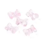 Transparent Spray Painted Glass Beads