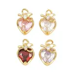 Brass Pave Cubic Zirconia Charms