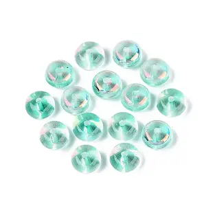 Baking Paint Electroplate Transparent Glass Beads