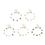 Natural Mixed Gemstone Chips Beaded Bracelet