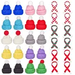 Woolen Crochet Mini Hat with Pom Pom Ball