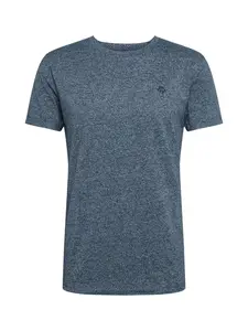 TOM TAILOR DENIM Tričko  čierna melírovaná