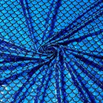 Sparkly Hologram Spandex Mermaid Printed Fish Scale Fabric