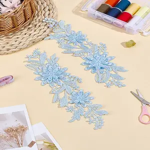 1 Pair Polyester Embroidery Sequin Costume Accessories