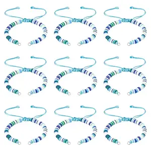Handmade Polymer Clay Heishi Bead Bracelet Making