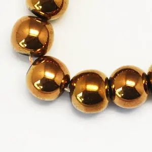 Non-magnetic Synthetic Hematite Beads Strands