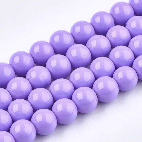 Painted Glass Beads Strands
