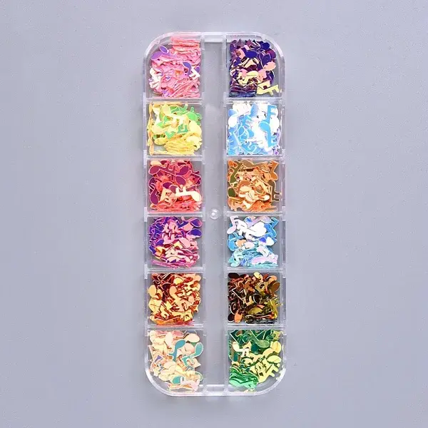 12 Colors Laser Shining Nail Art Glitter