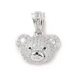 Brass Micro Pave Cubic Zirconia Pendants
