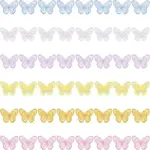48Pcs 6 Colors Electroplate Acrylic Pendants
