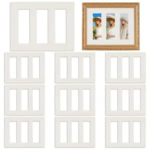 Rectangle Picture Photo Frame Mounts with 3 Aperture