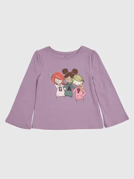 GAP Dětské tričko s potiskem - Holky