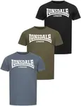 LONSDALE Tričko  opálová / olivová / čierna